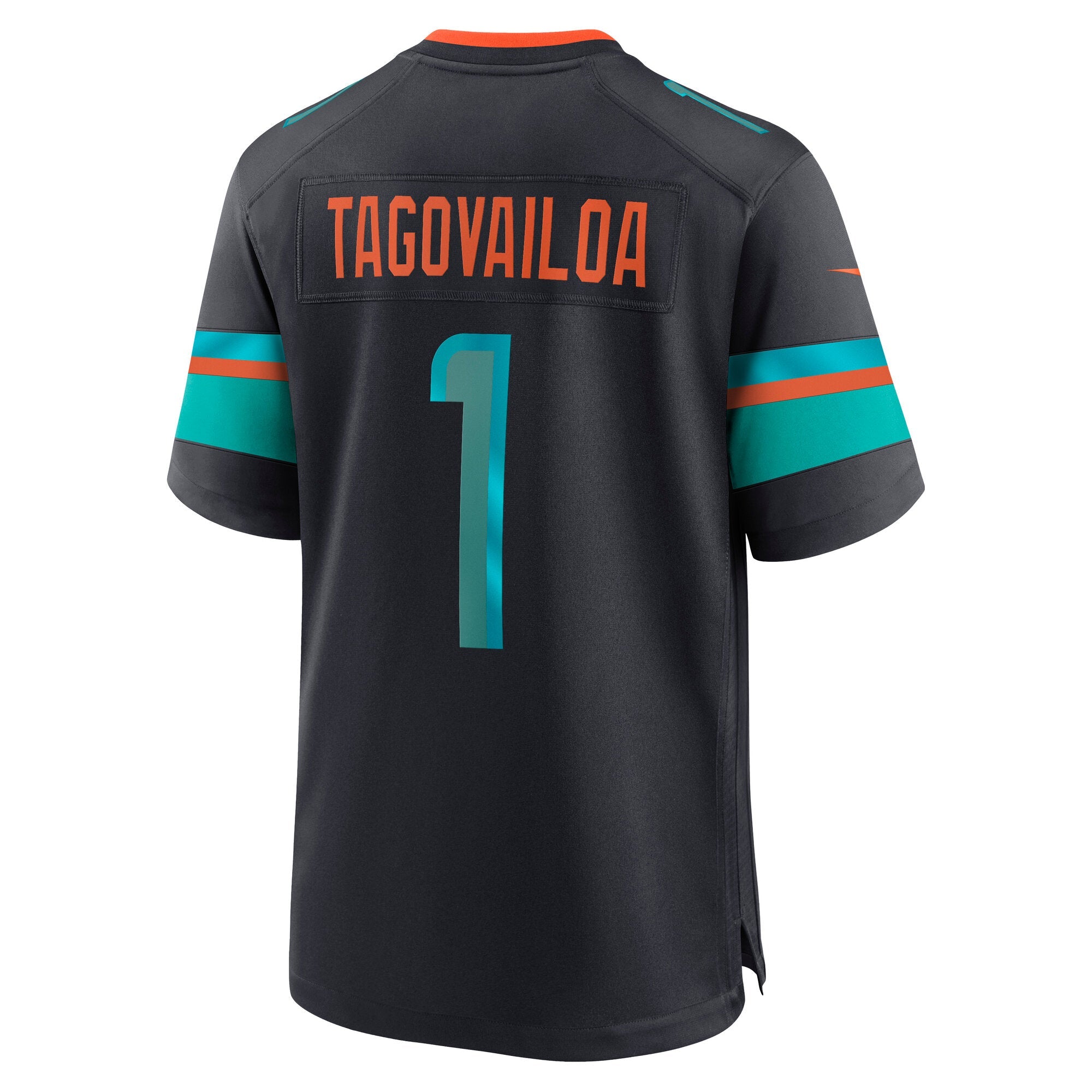Miami Dolphins Tua Tagovailoa Pitch Blue 2025 Rivalries Collection Game Jersey