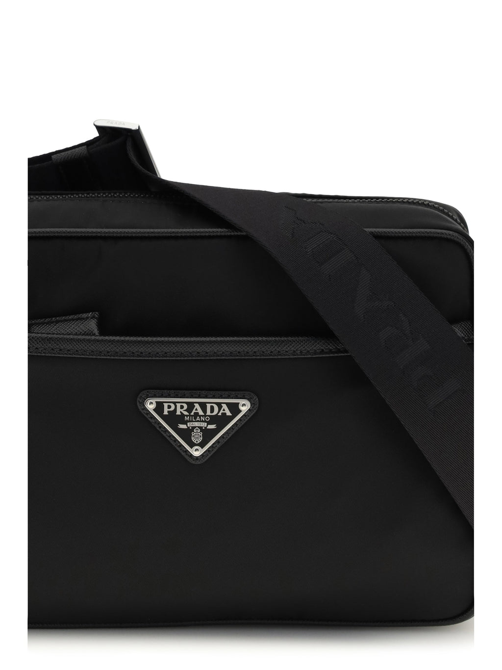 Prada Men Re-Nylon And Saffiano Shoulder Bag