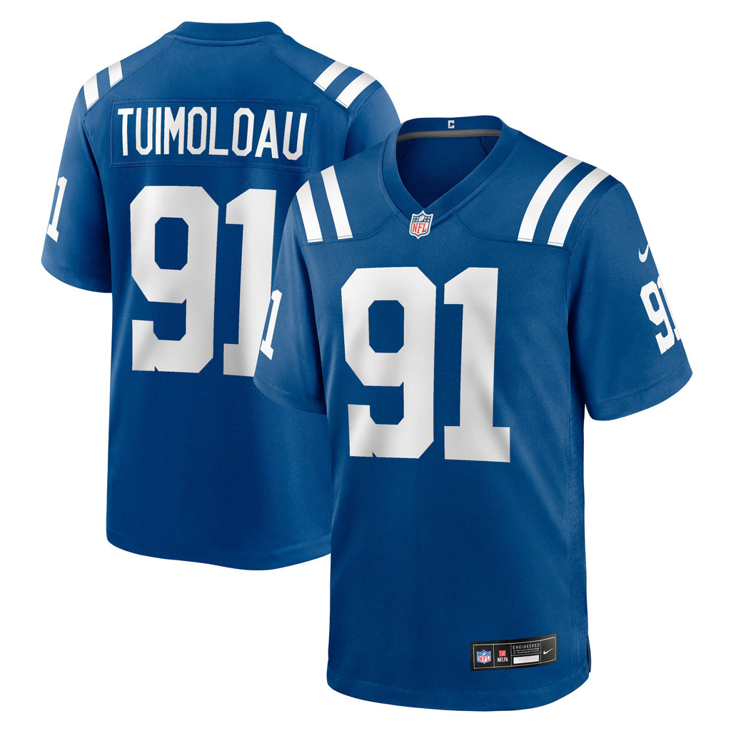 Indianapolis Colts JT Tuimoloau Royal Team Game Jersey