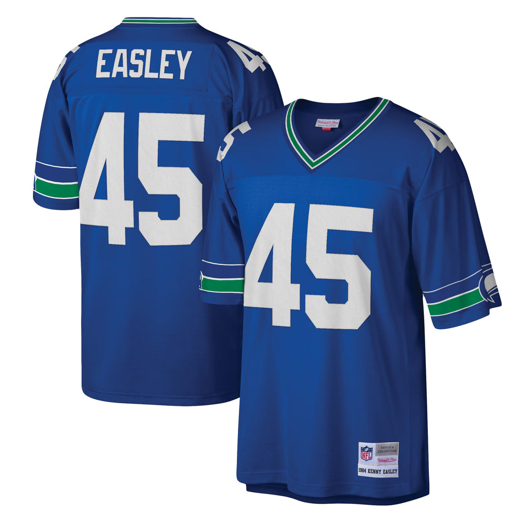 Seattle Seahawks Kenny Easley Mitchell & Ness Royal Legacy Replica Jersey