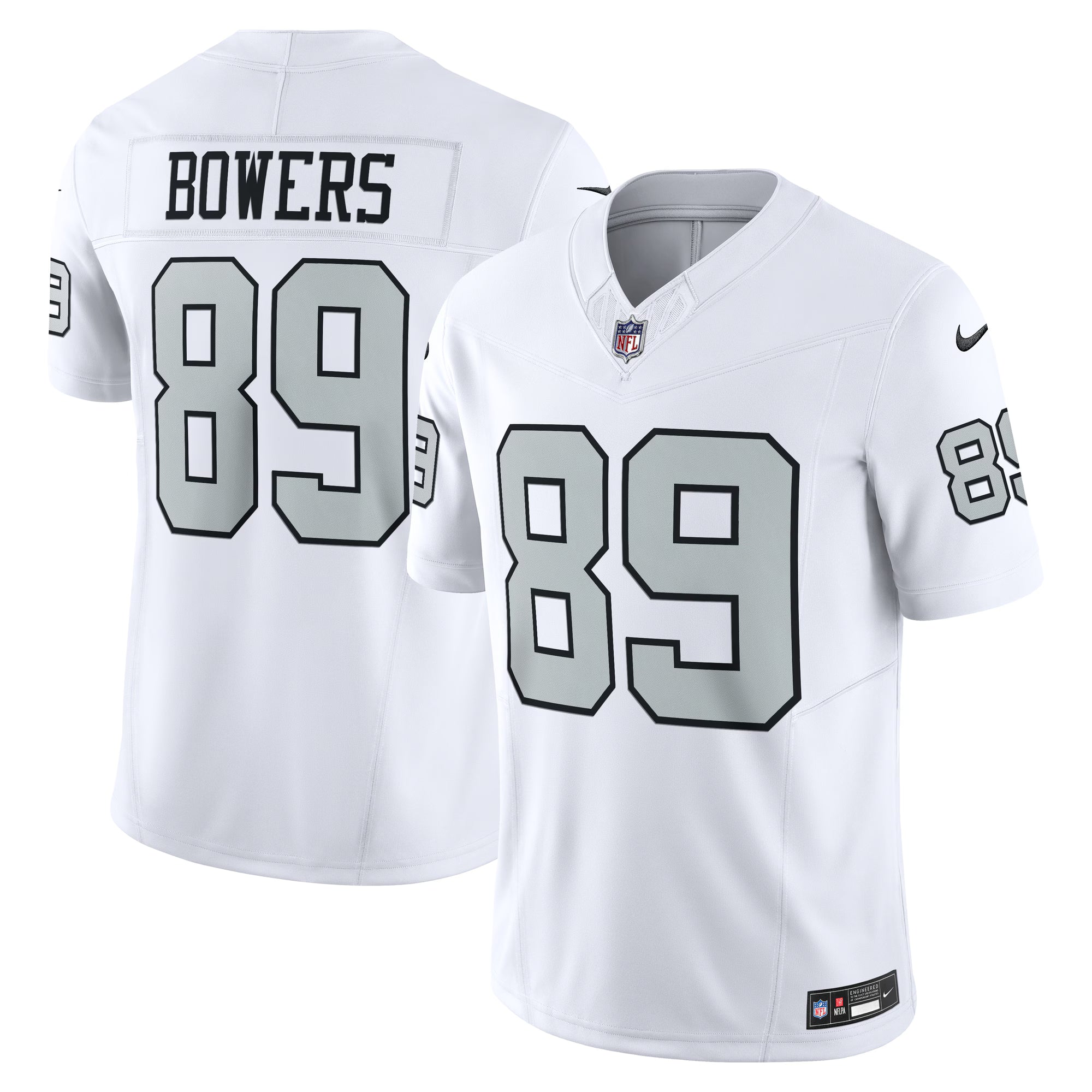 Las Vegas Raiders Brock Bowers White Alternate Vapor F.U.S.E. Limited Jersey