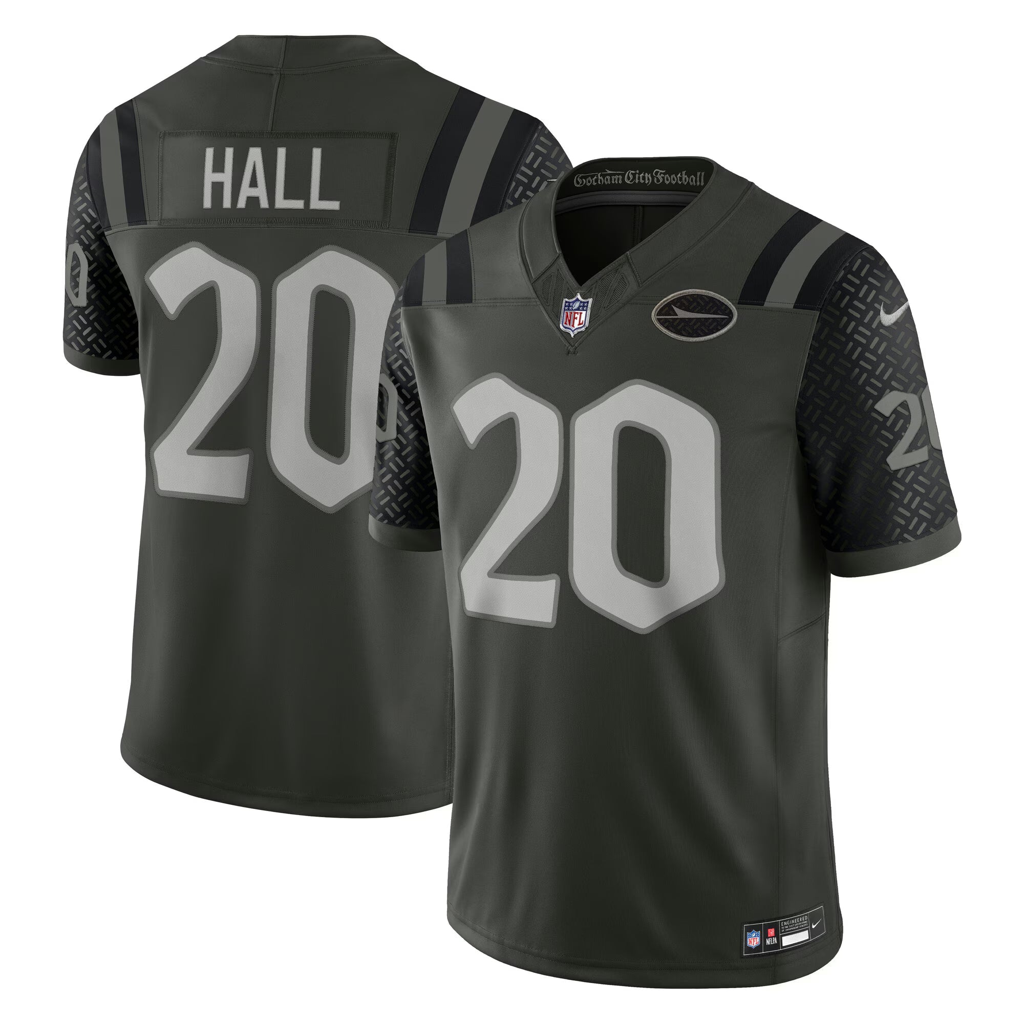 New York Jets Breece Hall Gotham Green 2025 Rivalries Collection Limited Jersey