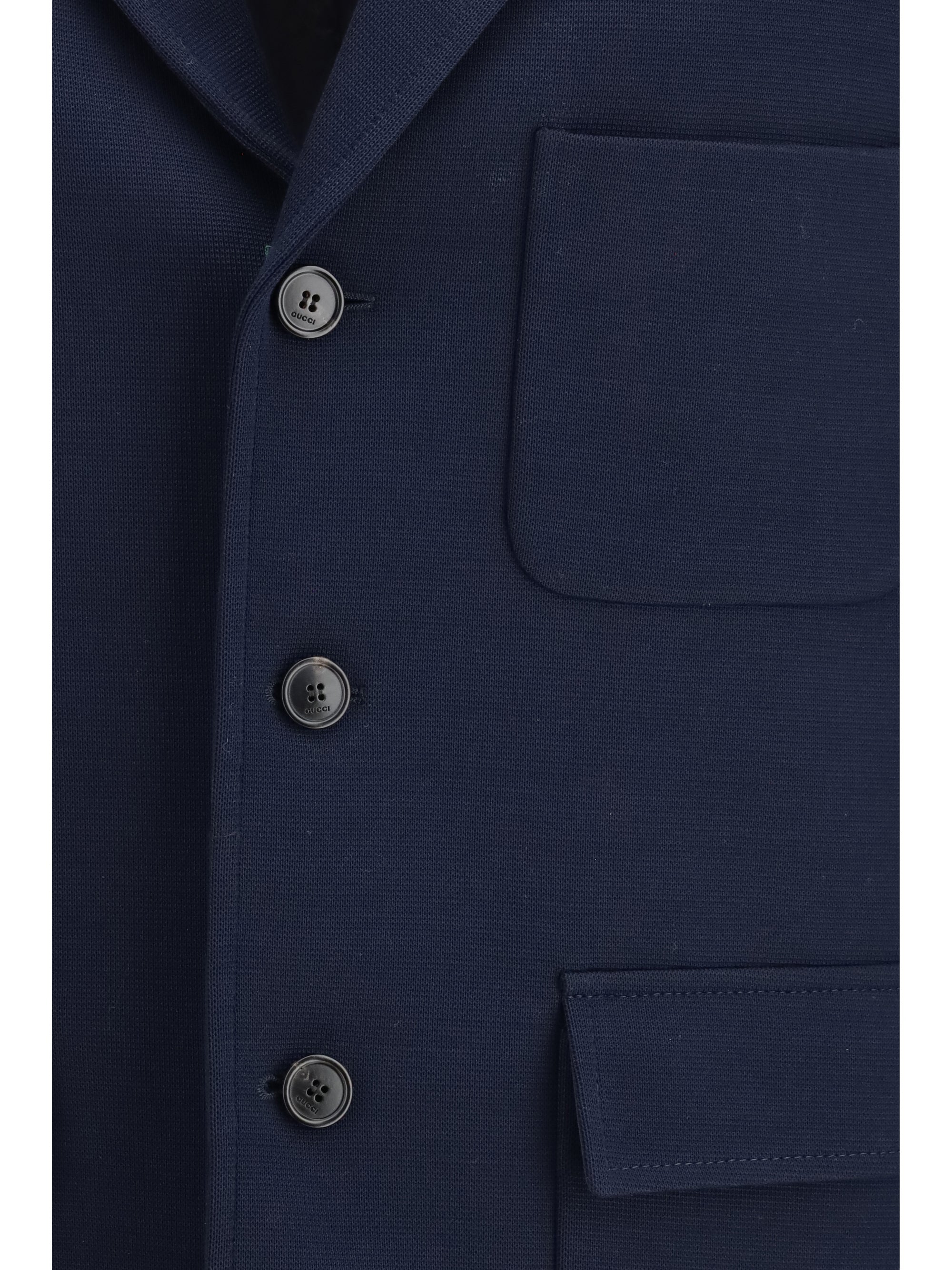 Gucci Men Cotton Jersey Jacket