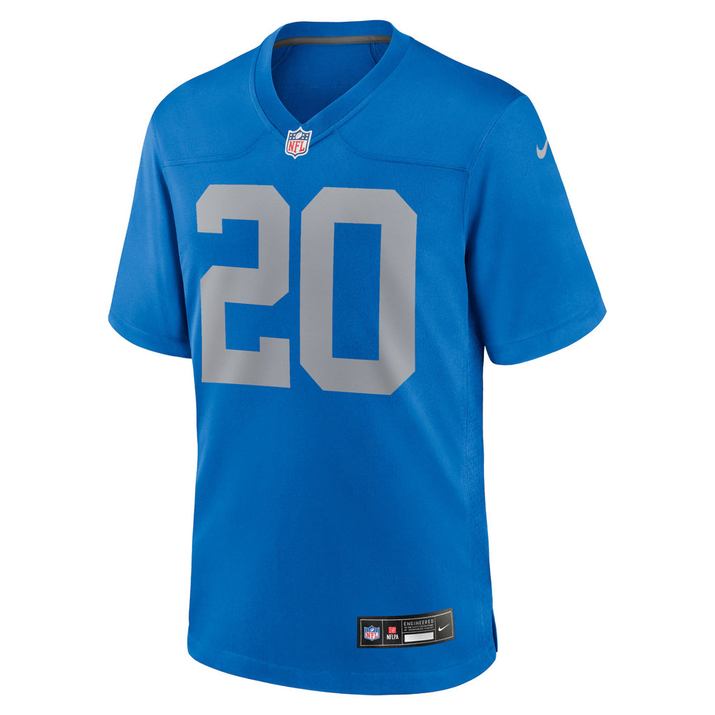 Detroit Lions Barry Sanders Blue Alternate Game Jersey