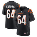 Cincinnati Bengals Ted Karras Black Game Player Jersey
