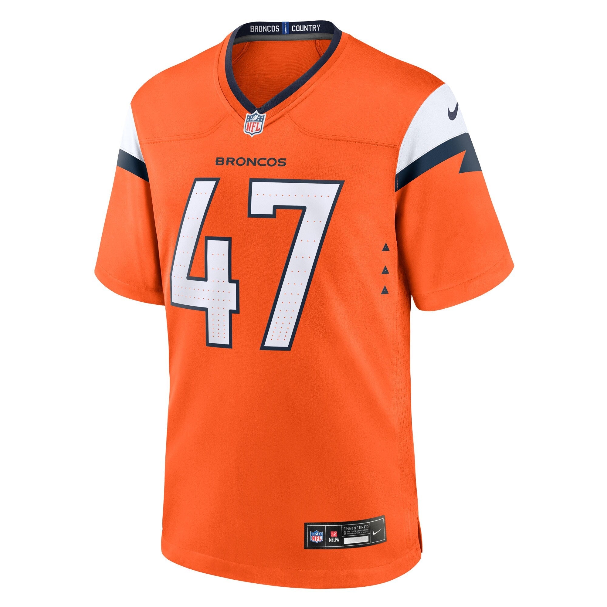 Denver Broncos Karene Reid Orange Team Game Jersey