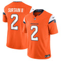 Denver Broncos Patrick Surtain II Orange Mile High Collection Vapor F.U.S.E. Limited Jersey