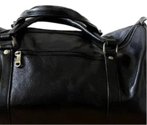 New Genuine Buffalo Leather Large Duffel Bag For Men/ Women- Black