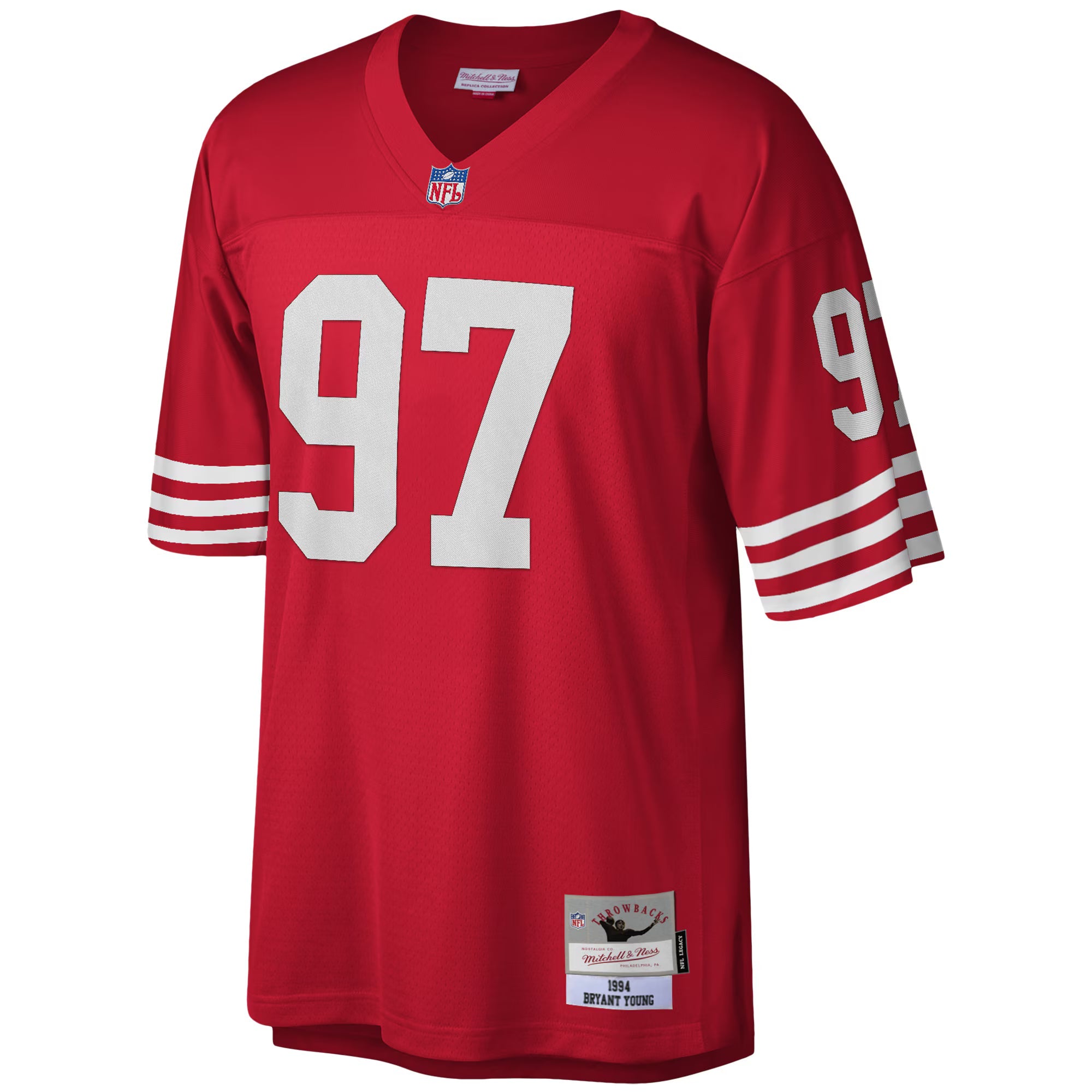 San Francisco 49ers Bryant Young Mitchell & Ness Scarlet Legacy Replica Jersey