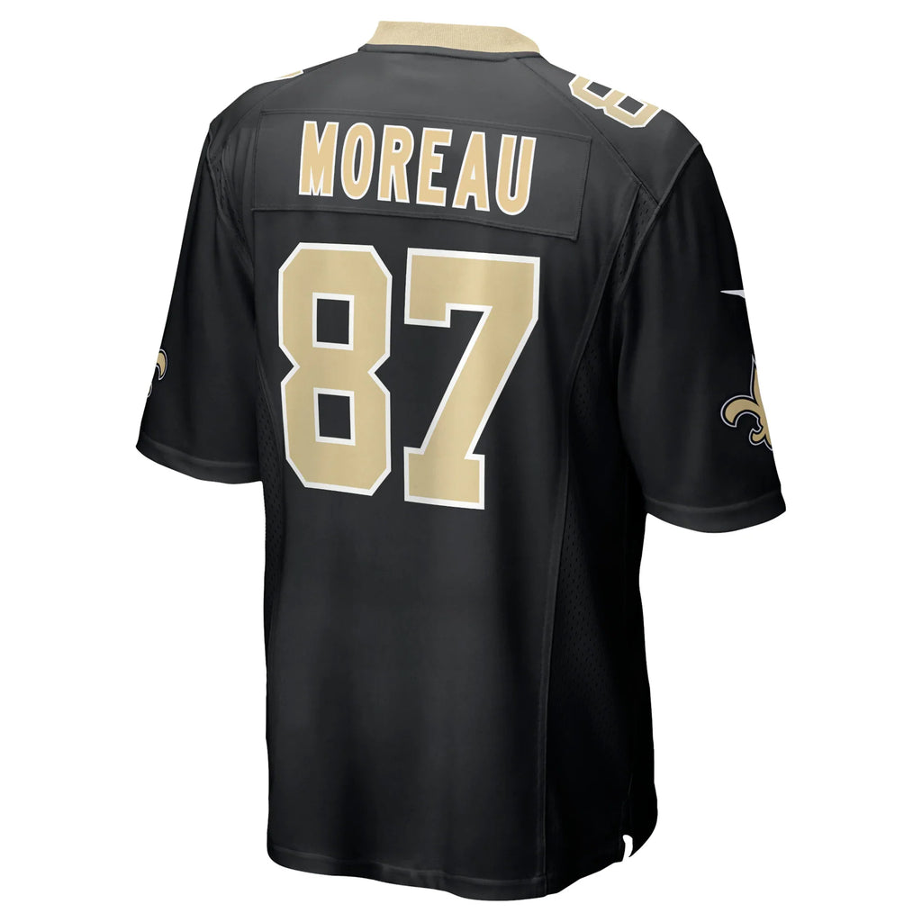 New Orleans Saints Foster Moreau Black Game Jersey