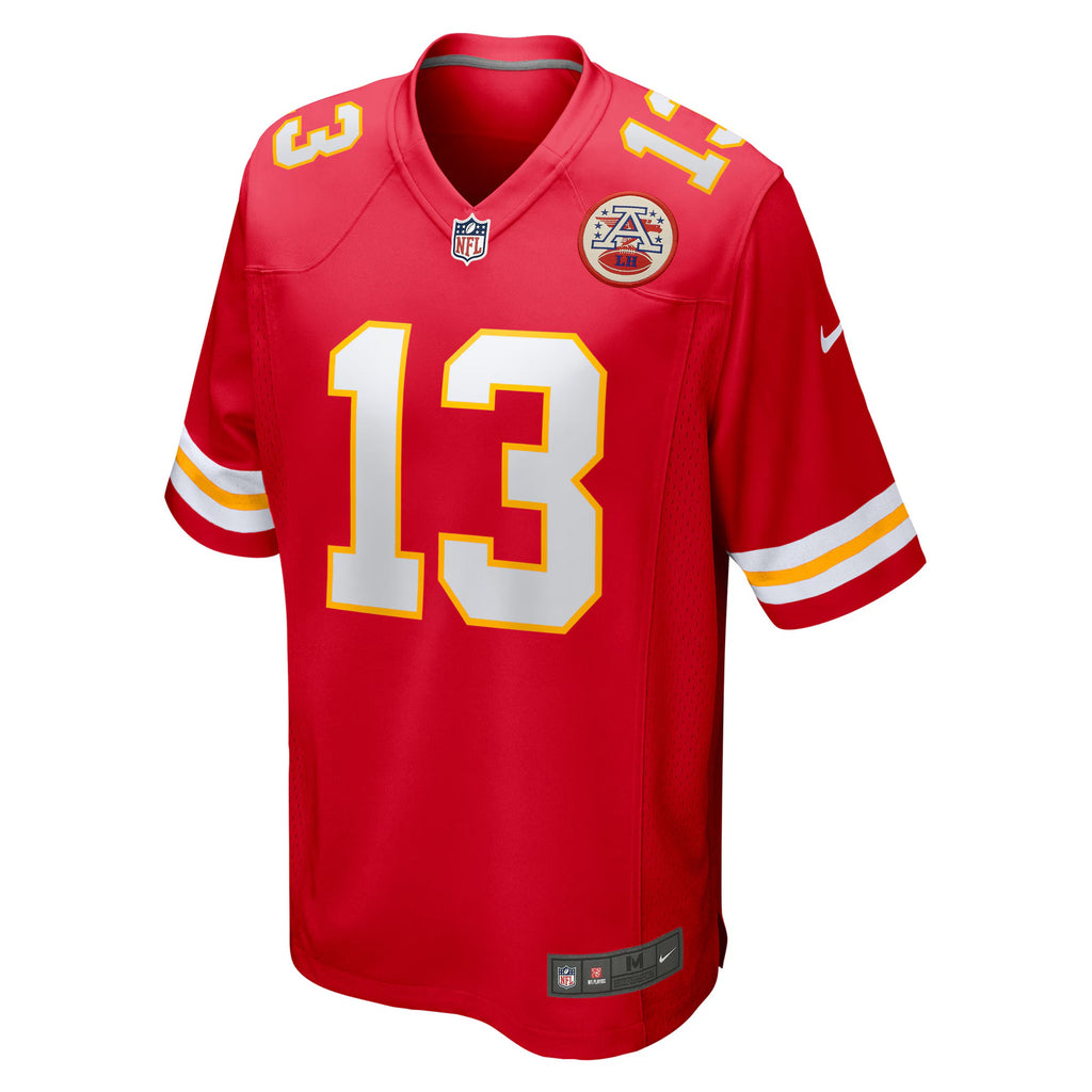 Kansas City Chiefs Nazeeh Johnson Red Game Player Jersey