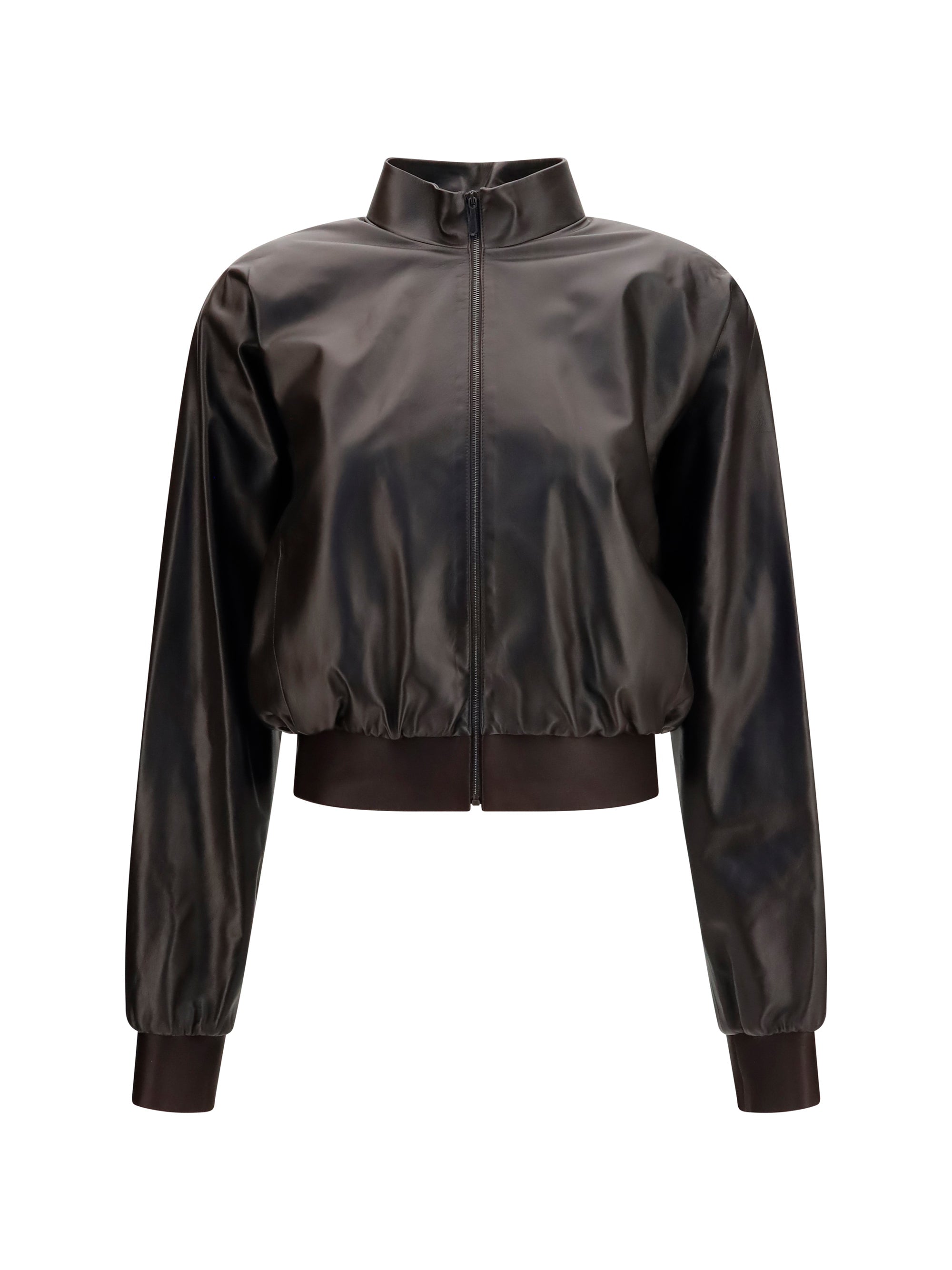 Gucci Women Soft Nappa Bomber Jacket