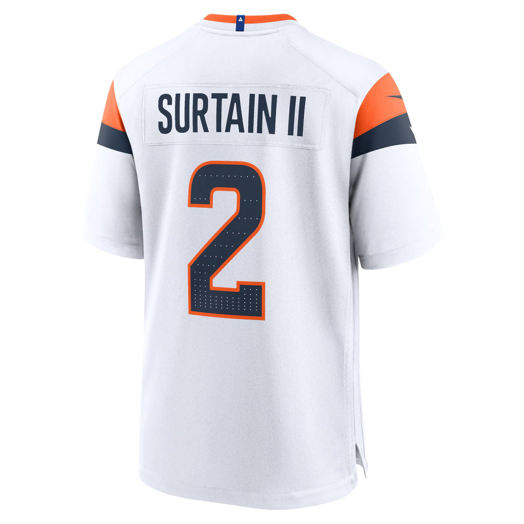 Denver Broncos Patrick Surtain II White Mile High Collection Game Jersey