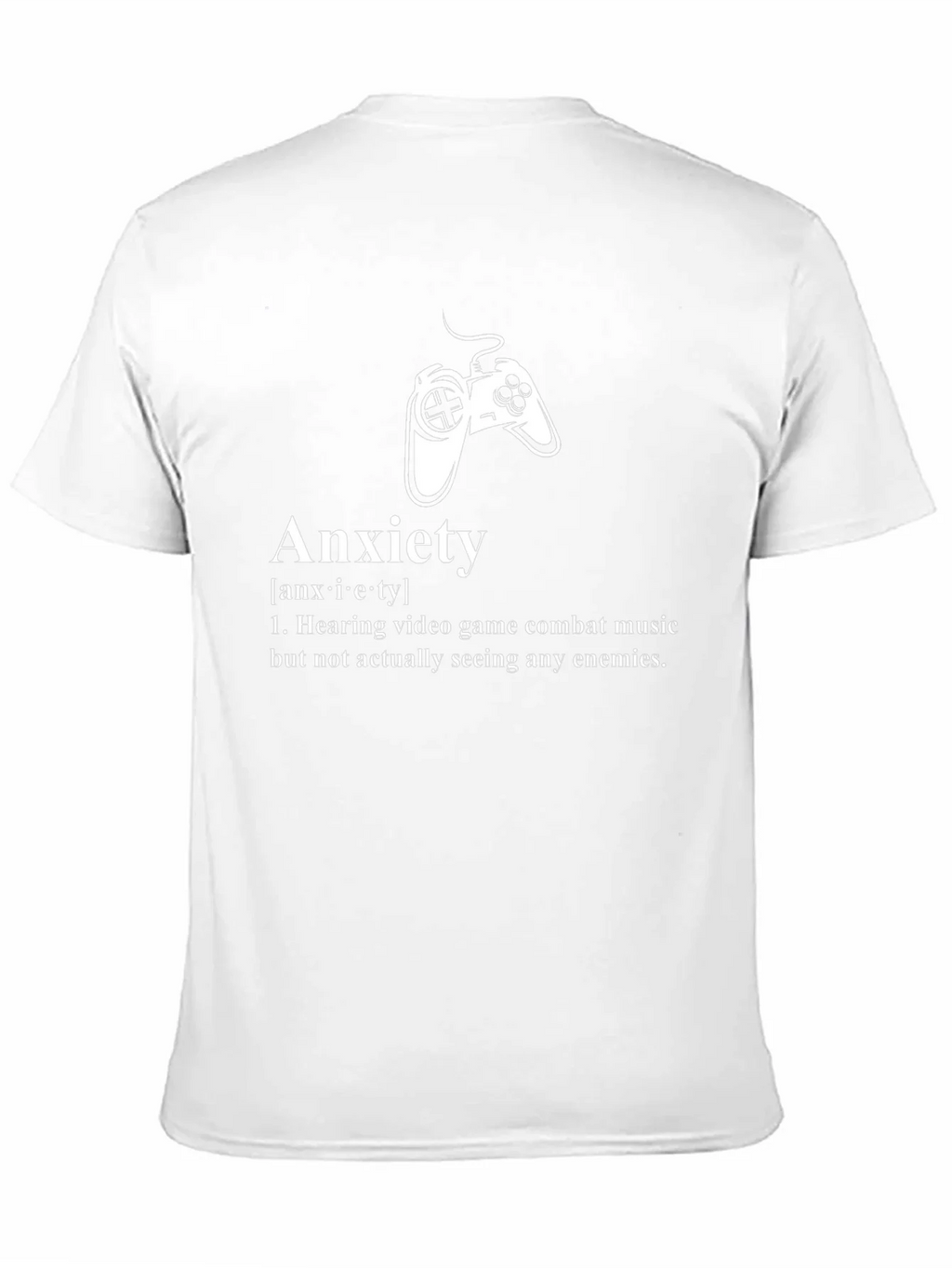 Anxiety Gamer T-Shirt - Combat Music No Enemies