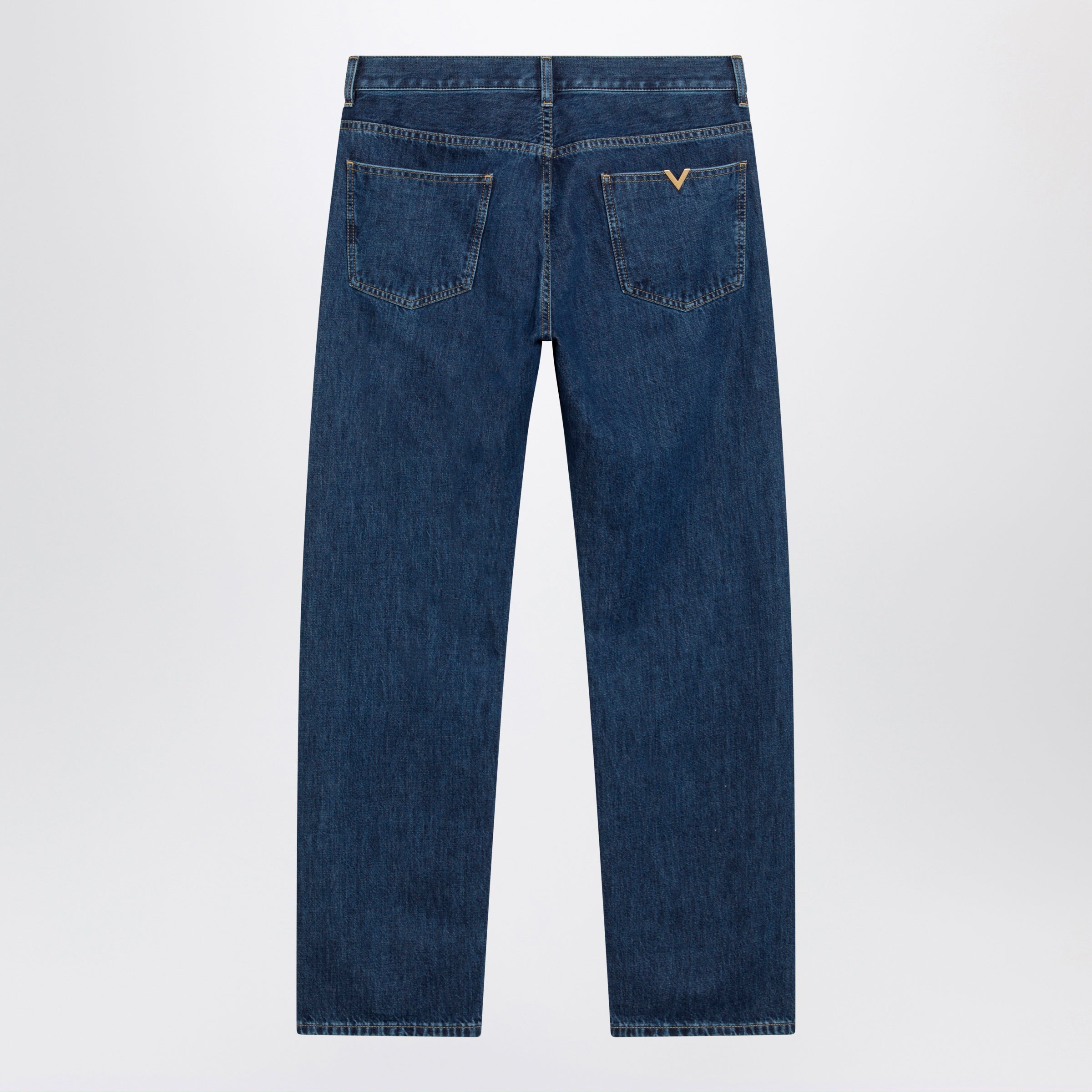 Valentino Blue Jeans With Vlogo Detail Men