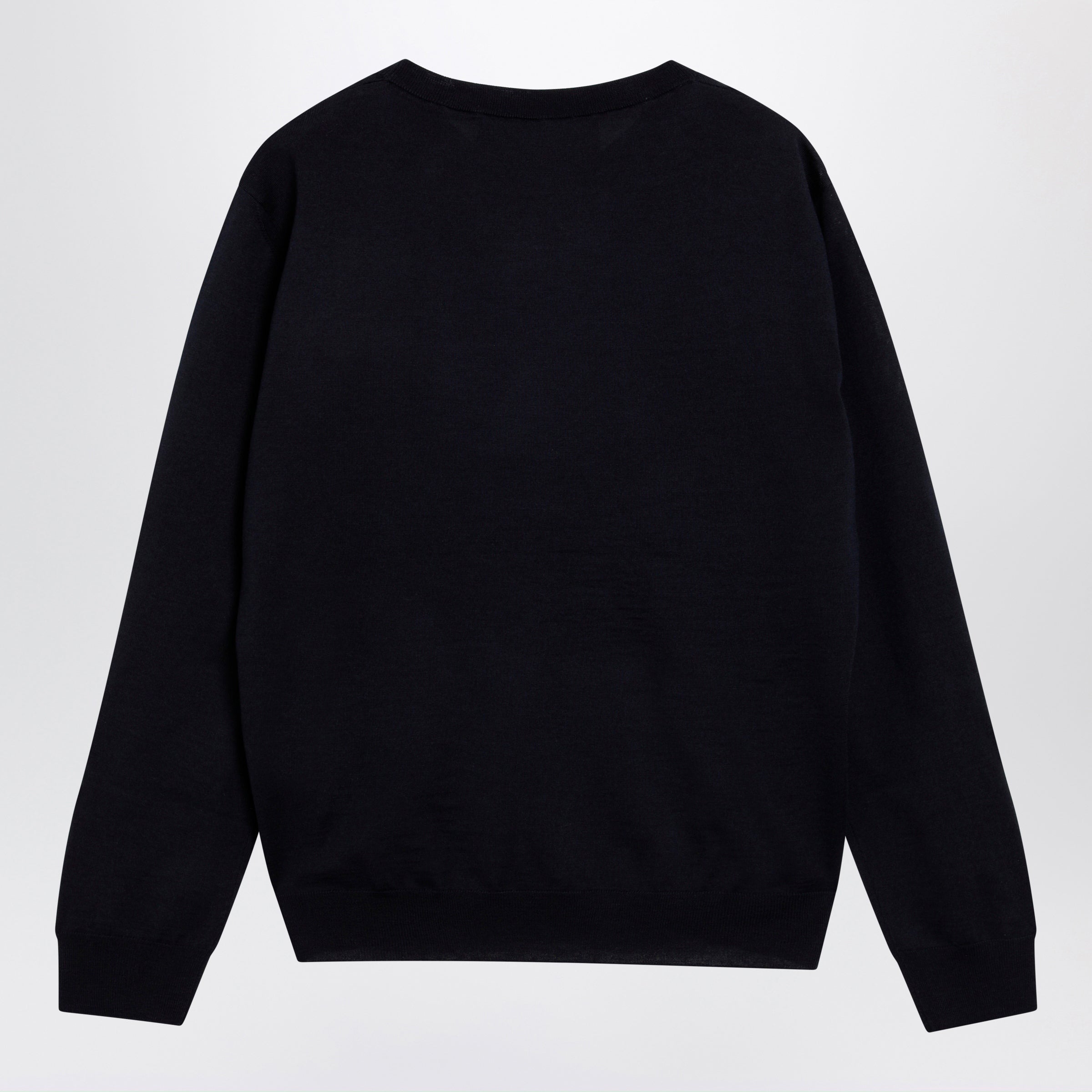 Valentino Navy Blue Wool Crewneck Sweater Men