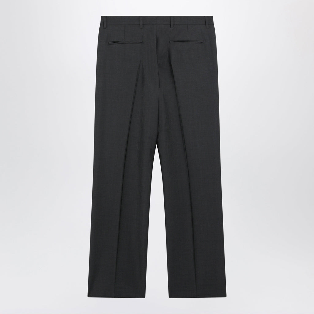 Valentino Gray Wool-Blend Pants Men