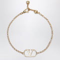 Valentino Garavani Vlogo Signature Bracelet In Gold-Tone Brass Women