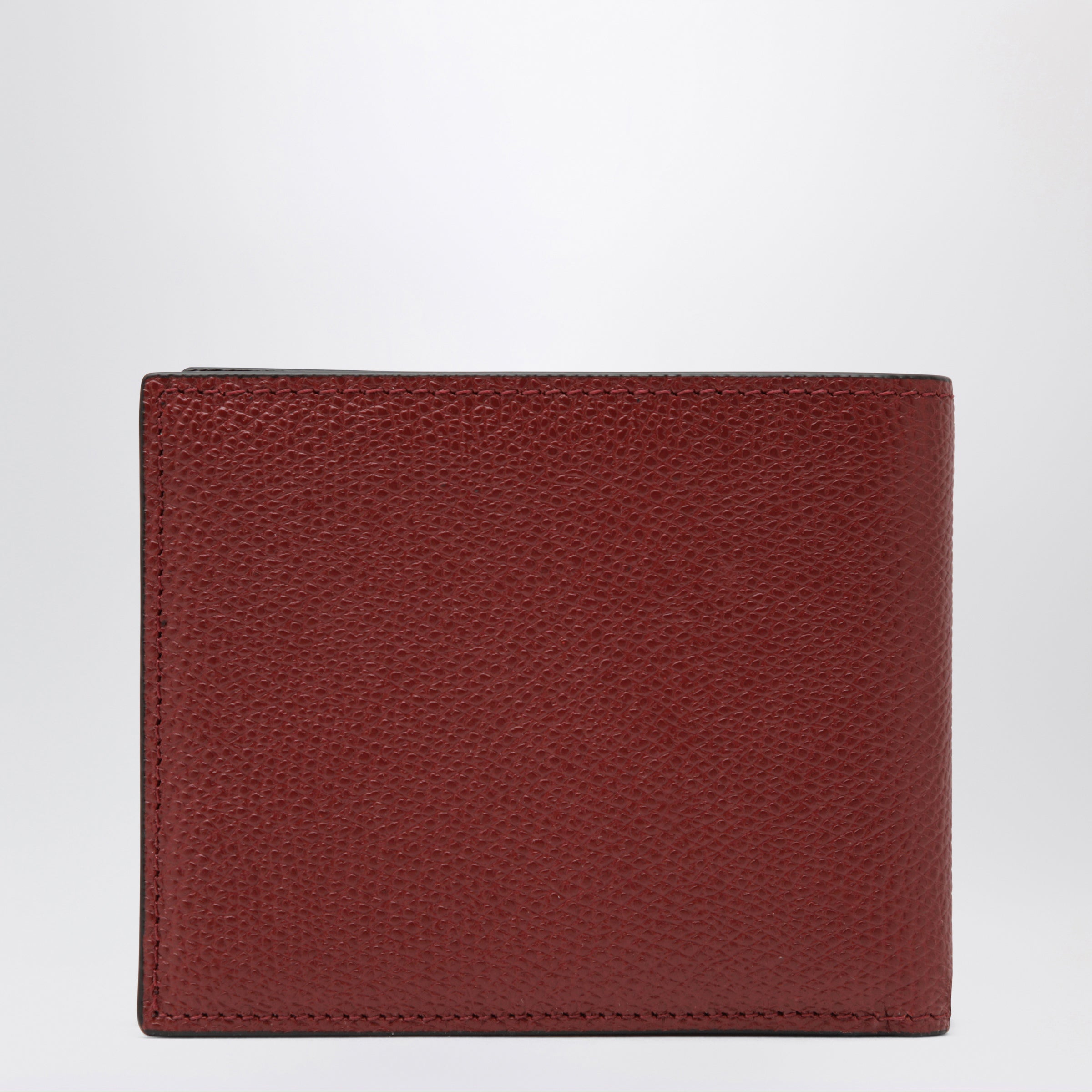 Valentino Garavani Dark Red Vlogo Signature Bi-Fold Wallet Men