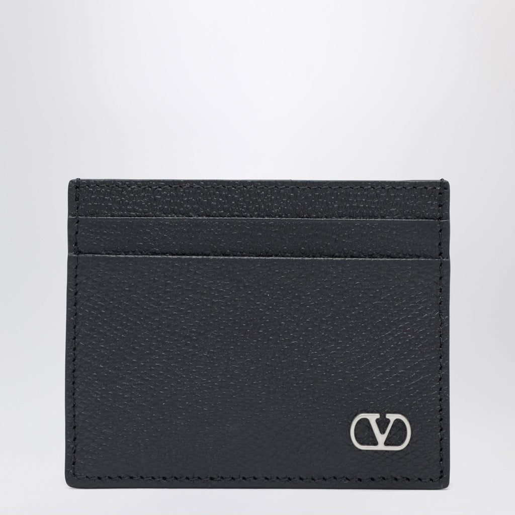 Valentino Garavani Vlogo Signature Card Holder In Black Men