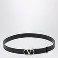 Valentino Garavani Black Vlogo Signature Belt Men
