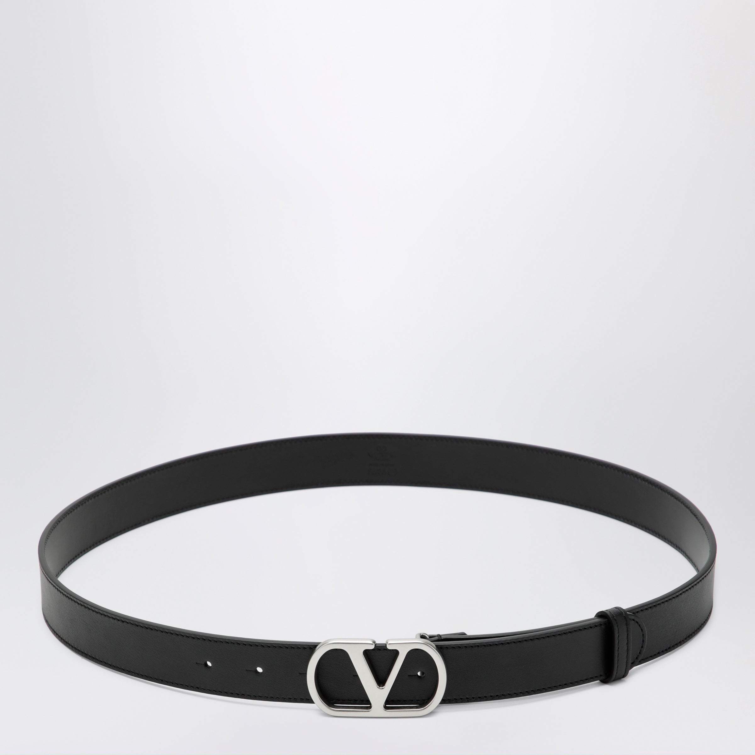 Valentino Garavani Black Vlogo Signature Belt Men