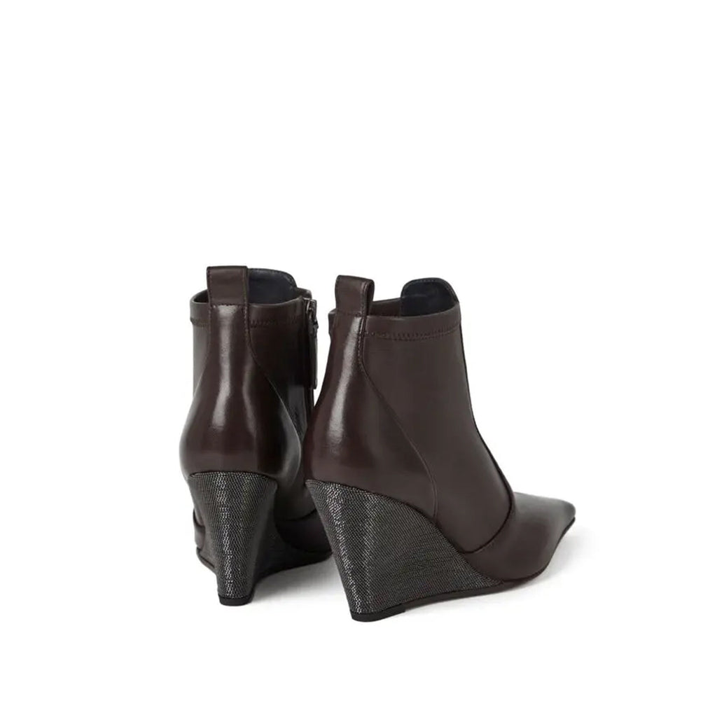 Brunello Cucinelli Monili Wedge Ankle Boots Women
