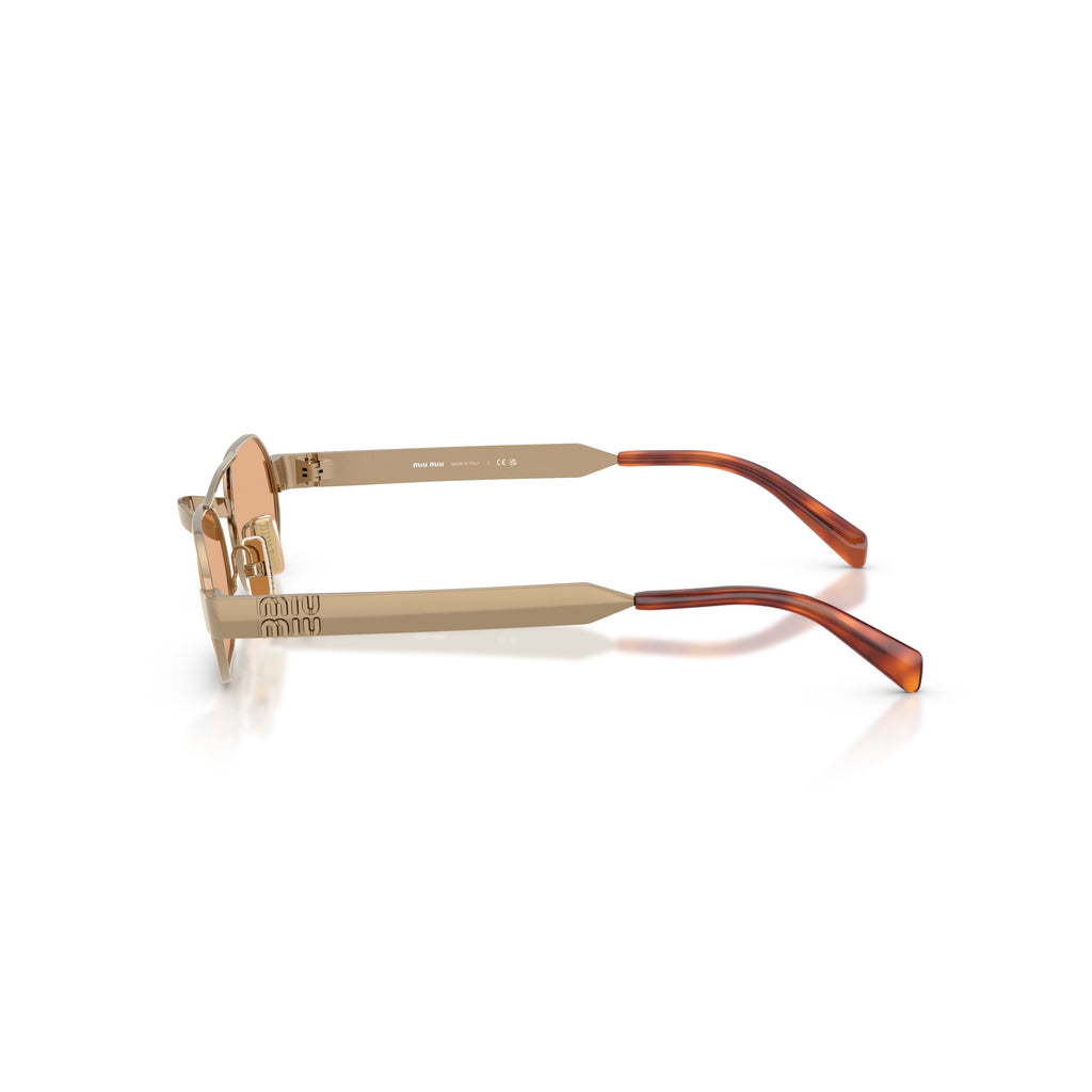 0Mu B52S Rectangular Metal Frame Sunglasses