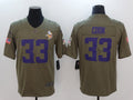 Men's Minnesota Vikings Dalvin Cook #33 Brown Authentic Game Jersey1