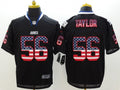 Men's New York Giants Lawrence Taylor #56 Black Game Jersey1