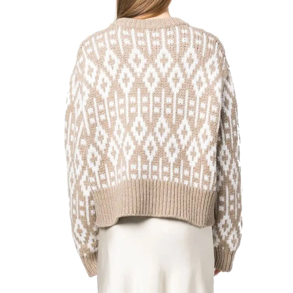 Brunello Cucinelli Jacquard Cashmere Sweater Women