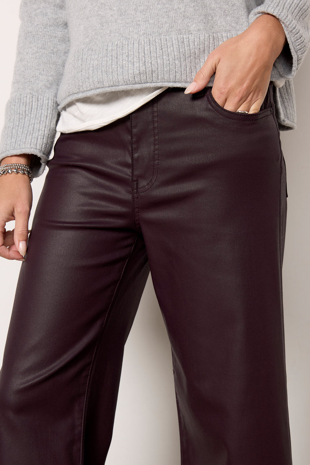 Women's Meg Coated Wide Leg Pants