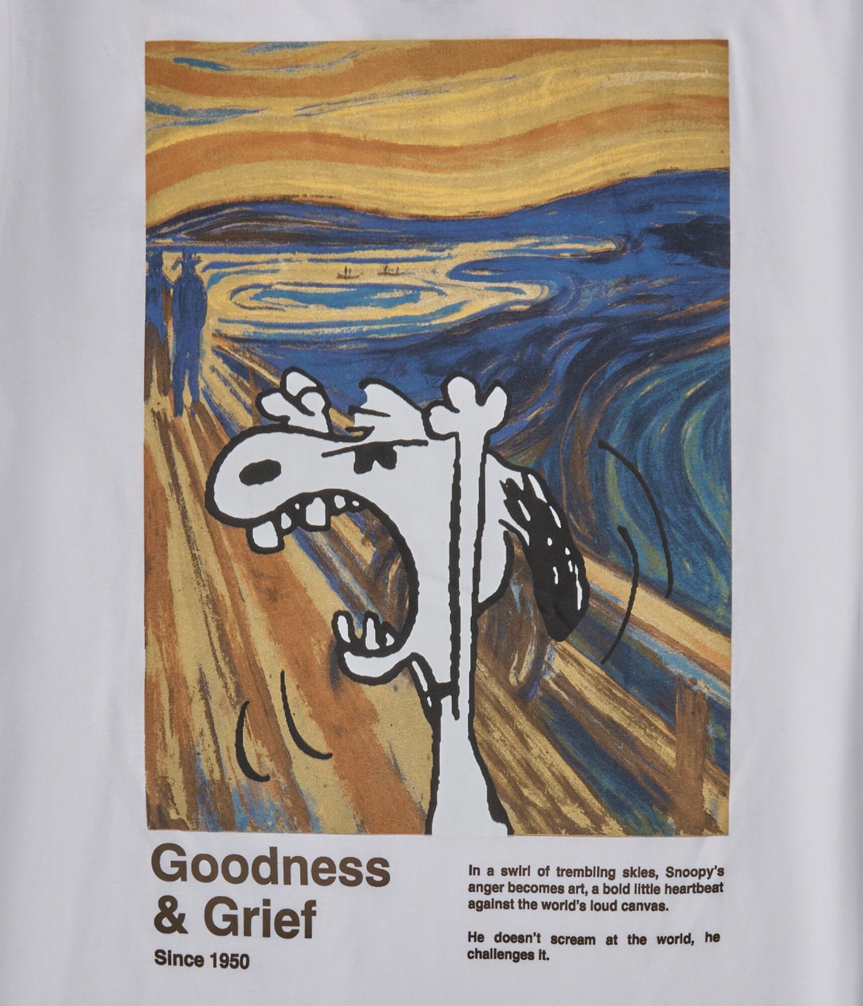 Aeropostale Snoopy The Scream Relaxed Graphic Tee