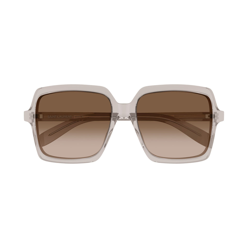 Oversized Square Sunglasses In Translucent Recycled Acetate