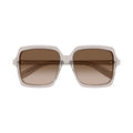 Oversized Square Sunglasses In Translucent Recycled Acetate