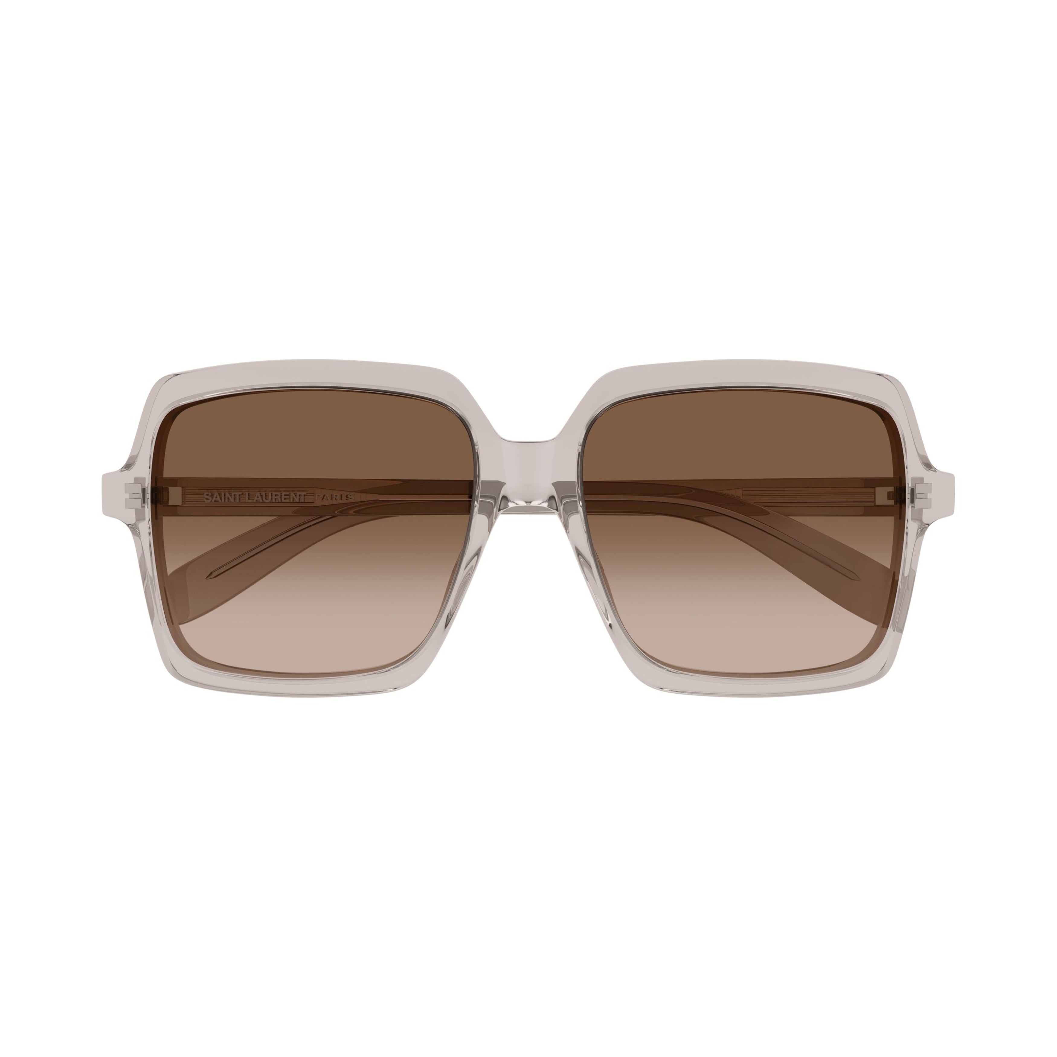 Oversized Square Sunglasses In Translucent Recycled Acetate