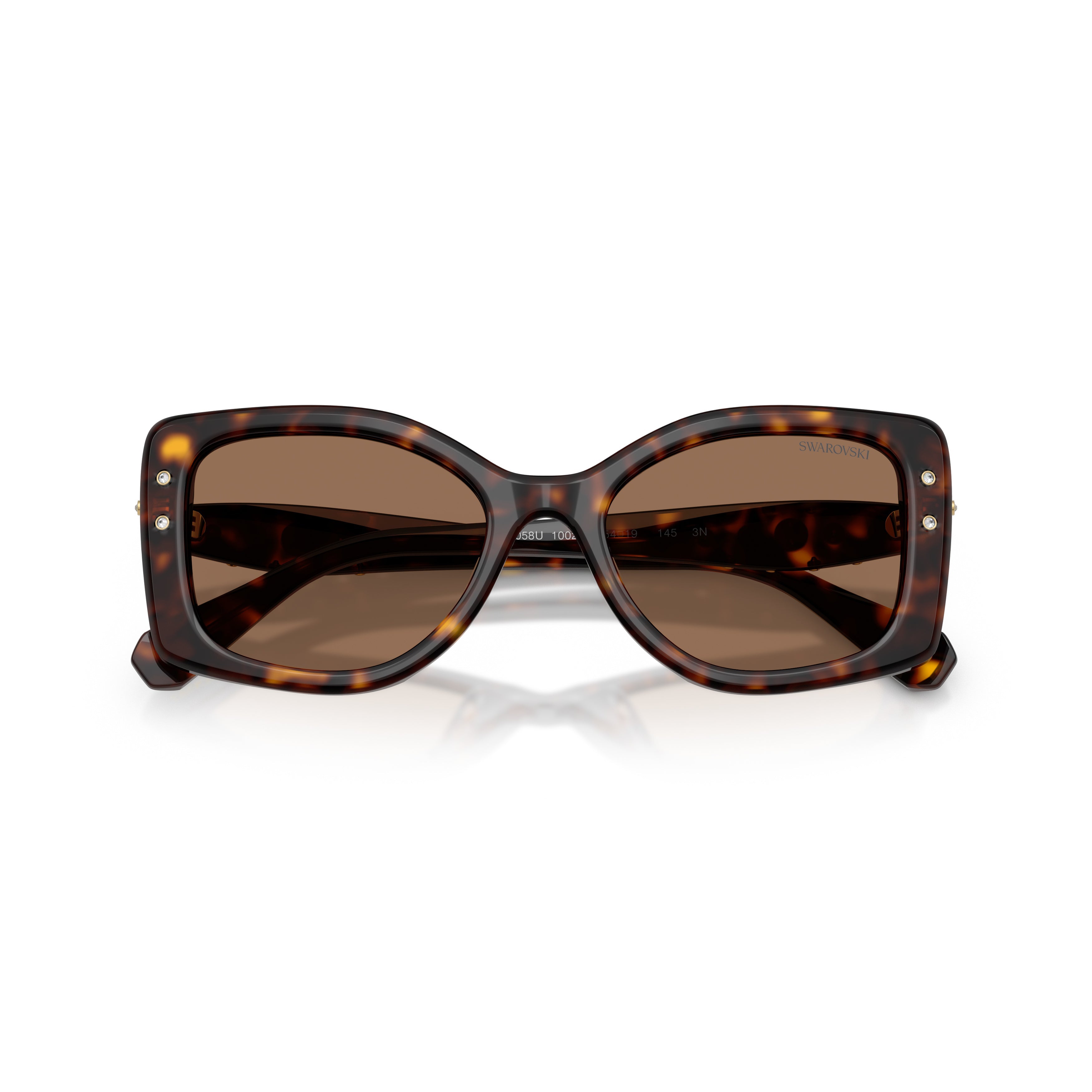 0Sk6058U Oversized Square Sunglasses with Tortoiseshell Pattern
