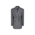 Brunello Cucinelli Pinstriped Wool Blazer Women