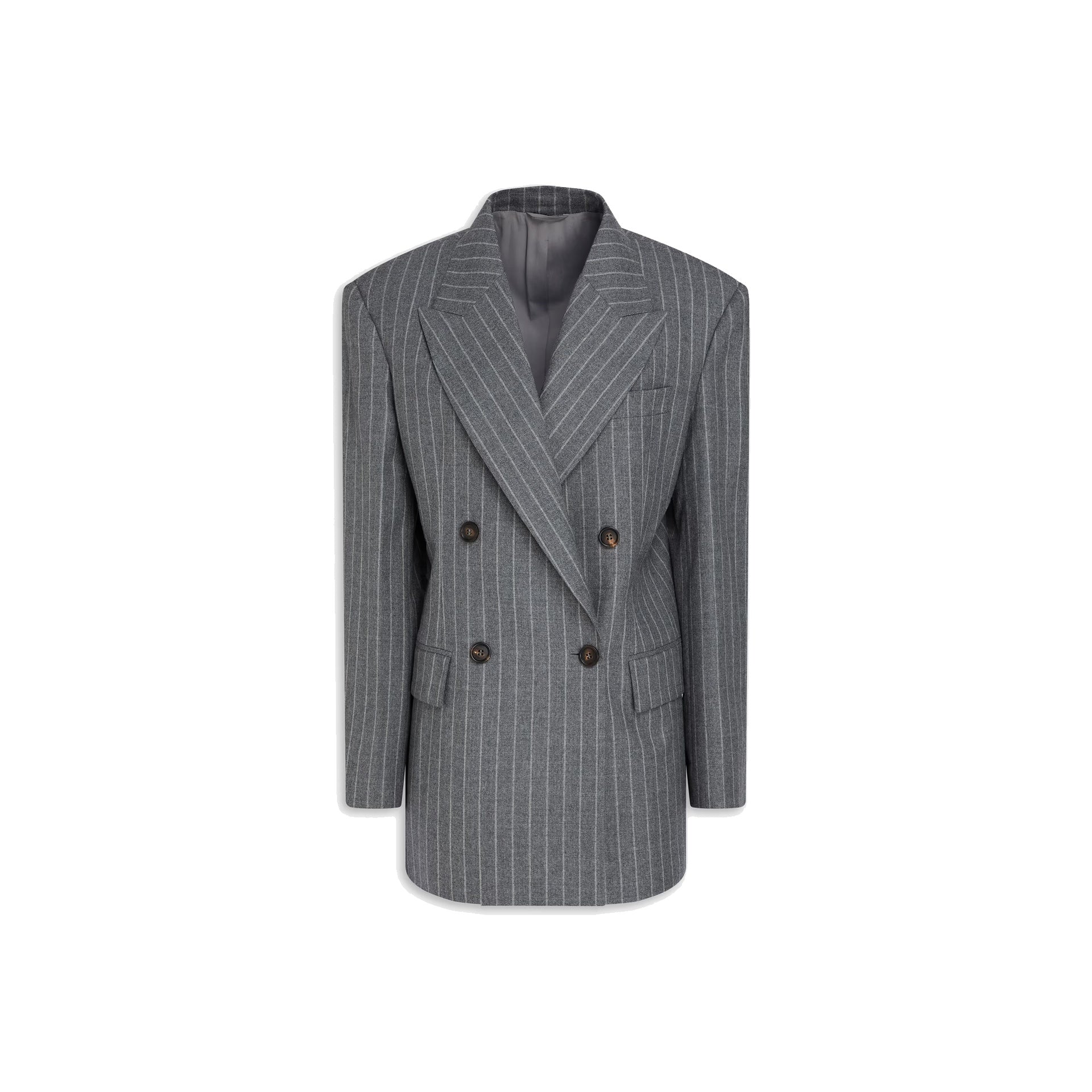 Brunello Cucinelli Pinstriped Wool Blazer Women