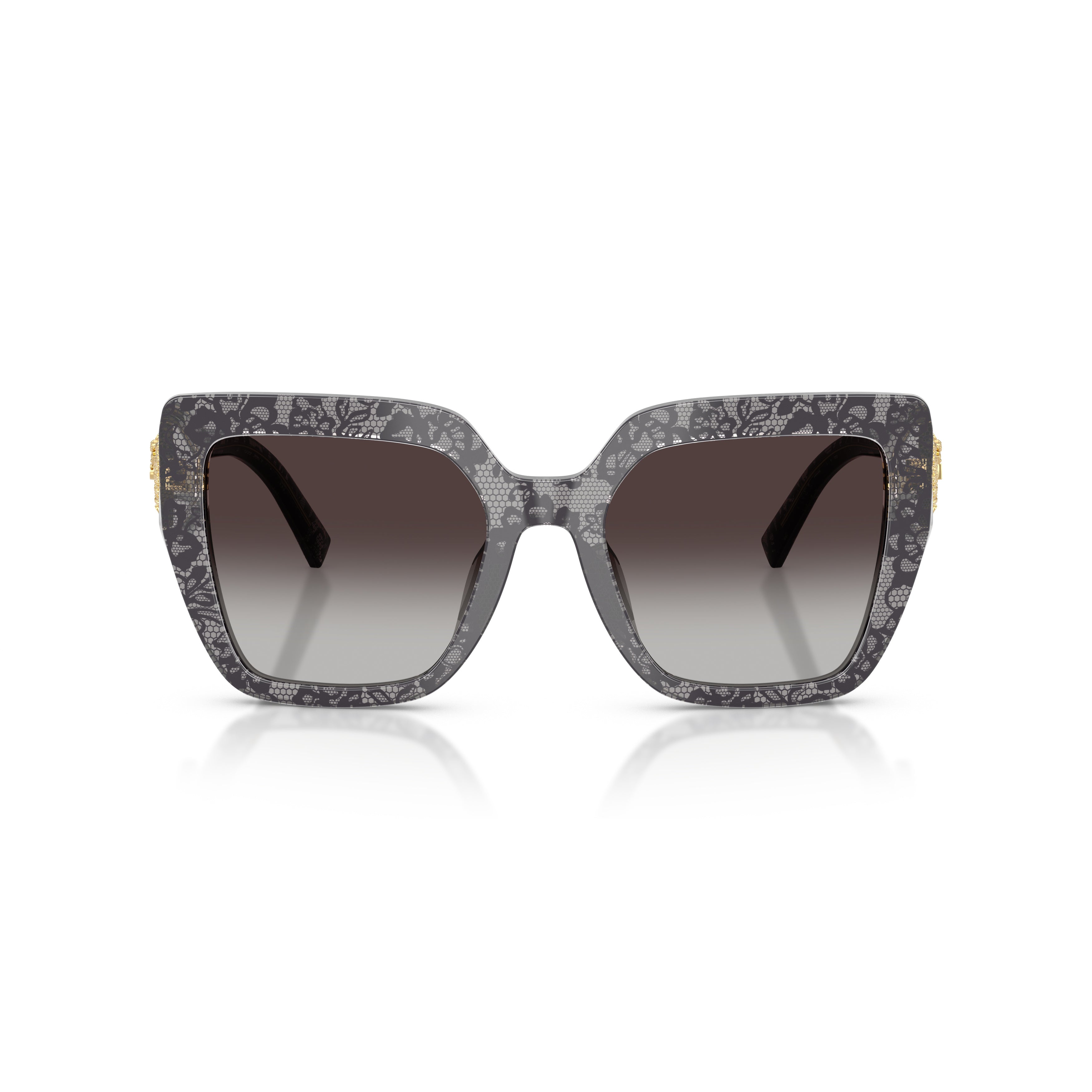 Oversized Square Frame Sunglasses With Gradient Lenses