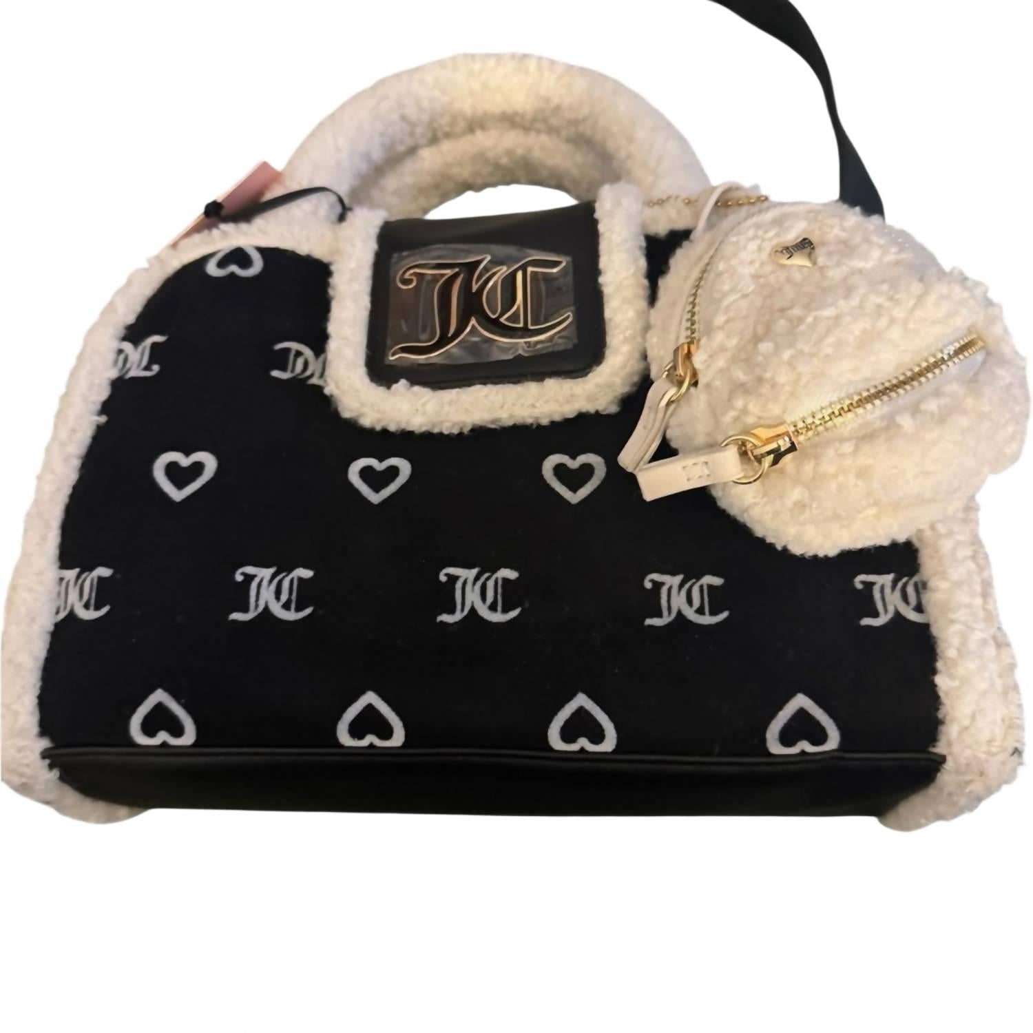 Women's Chic Handbag In Black And White