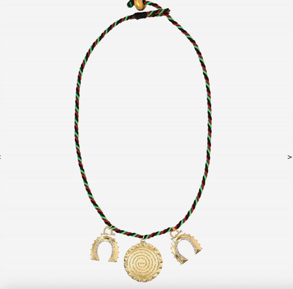 Women's Medal Necklace In Gold
