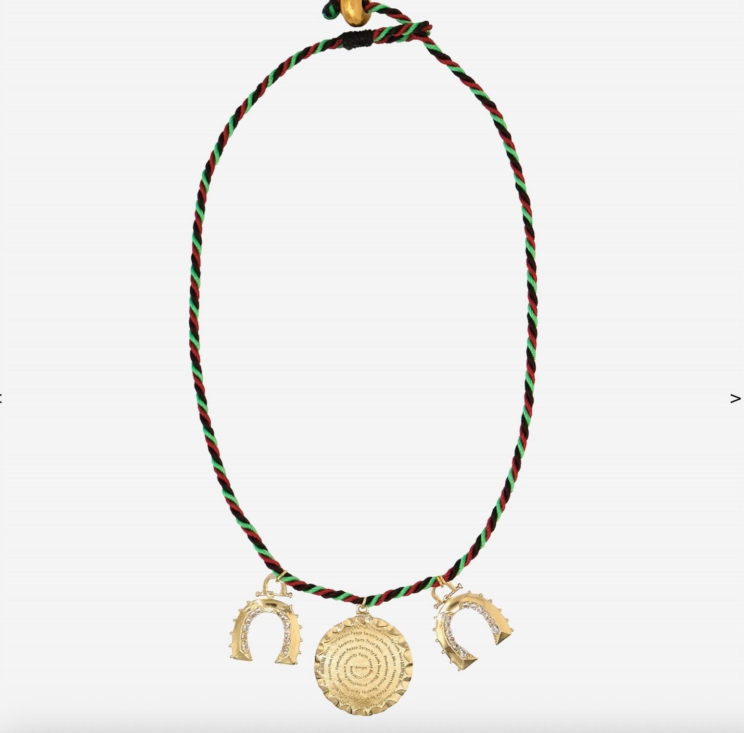 Women's Medal Necklace In Gold