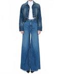 Sophia Super High Rise Wide Leg Jeans In Vista