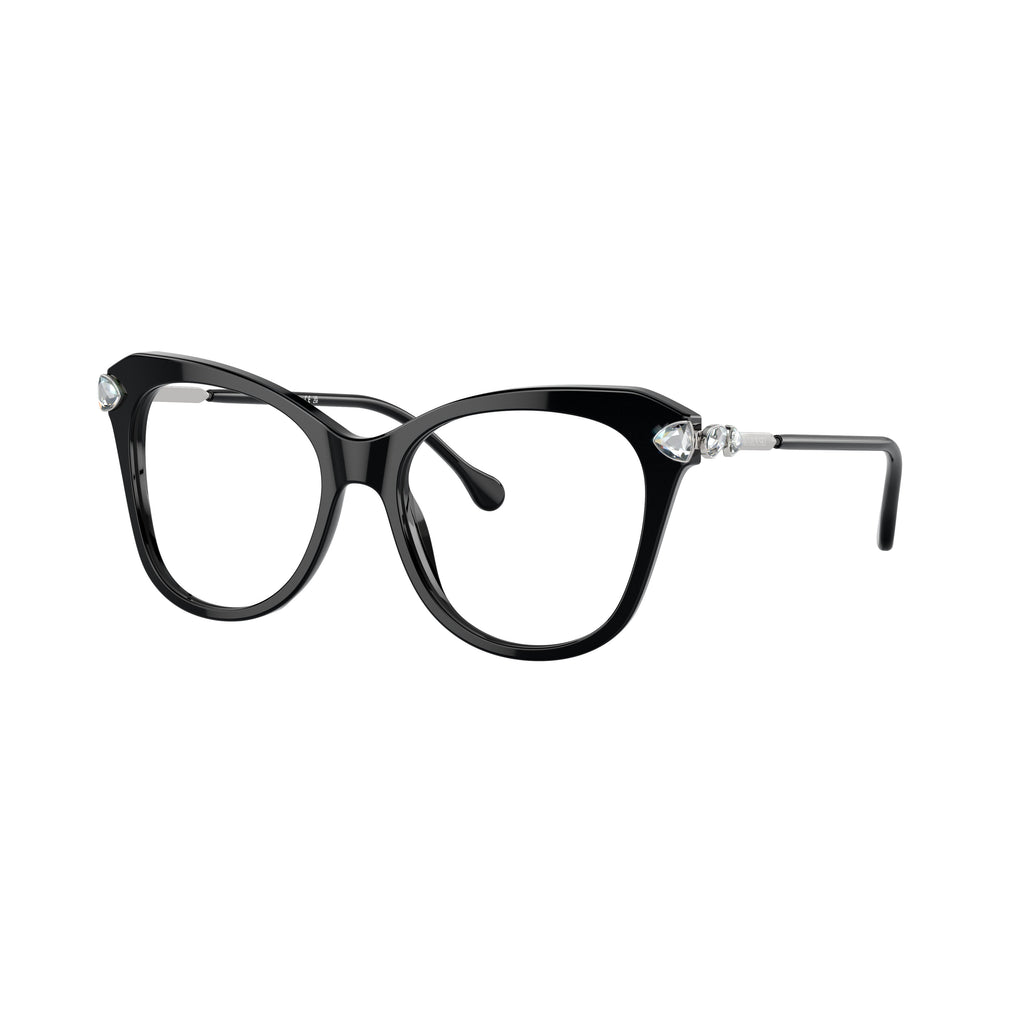 0Sk2012 Oversized Cat-Eye Eyeglasses with Crystal Embellishments