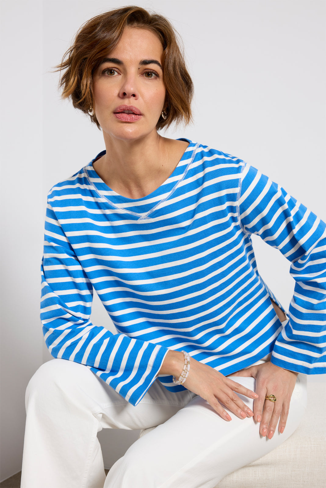 Women's Marsielle Striped Boatneck T-Shirt