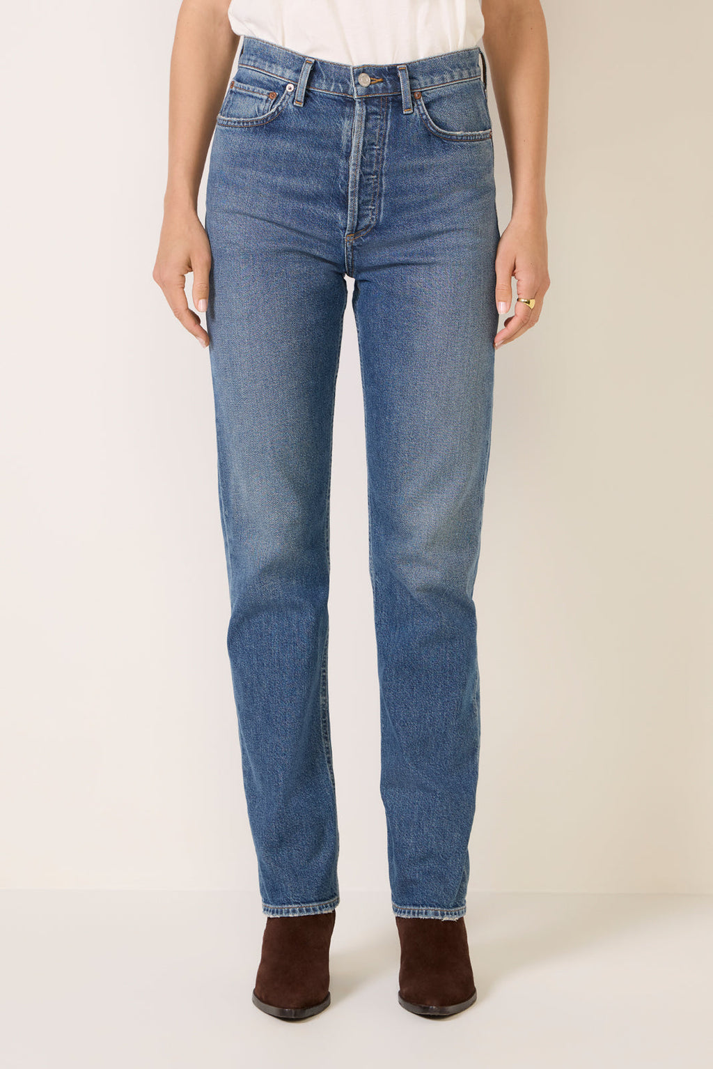 Women's 90s Pinch Waist Crop Jeans