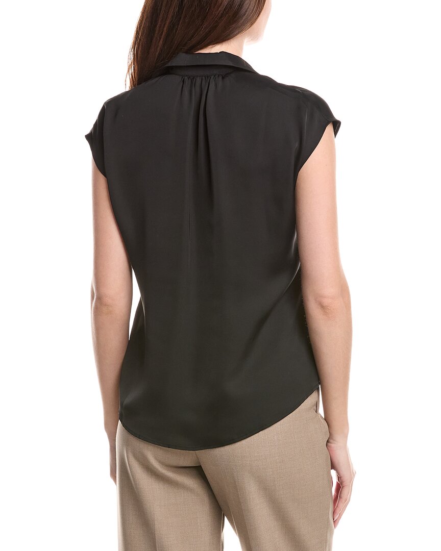 Renuar Woven Button Front Blouse