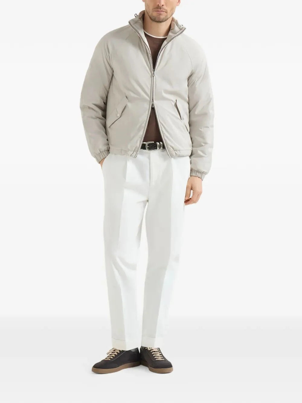 Brunello Cucinelli Men T-Shirt With Faux-Layering