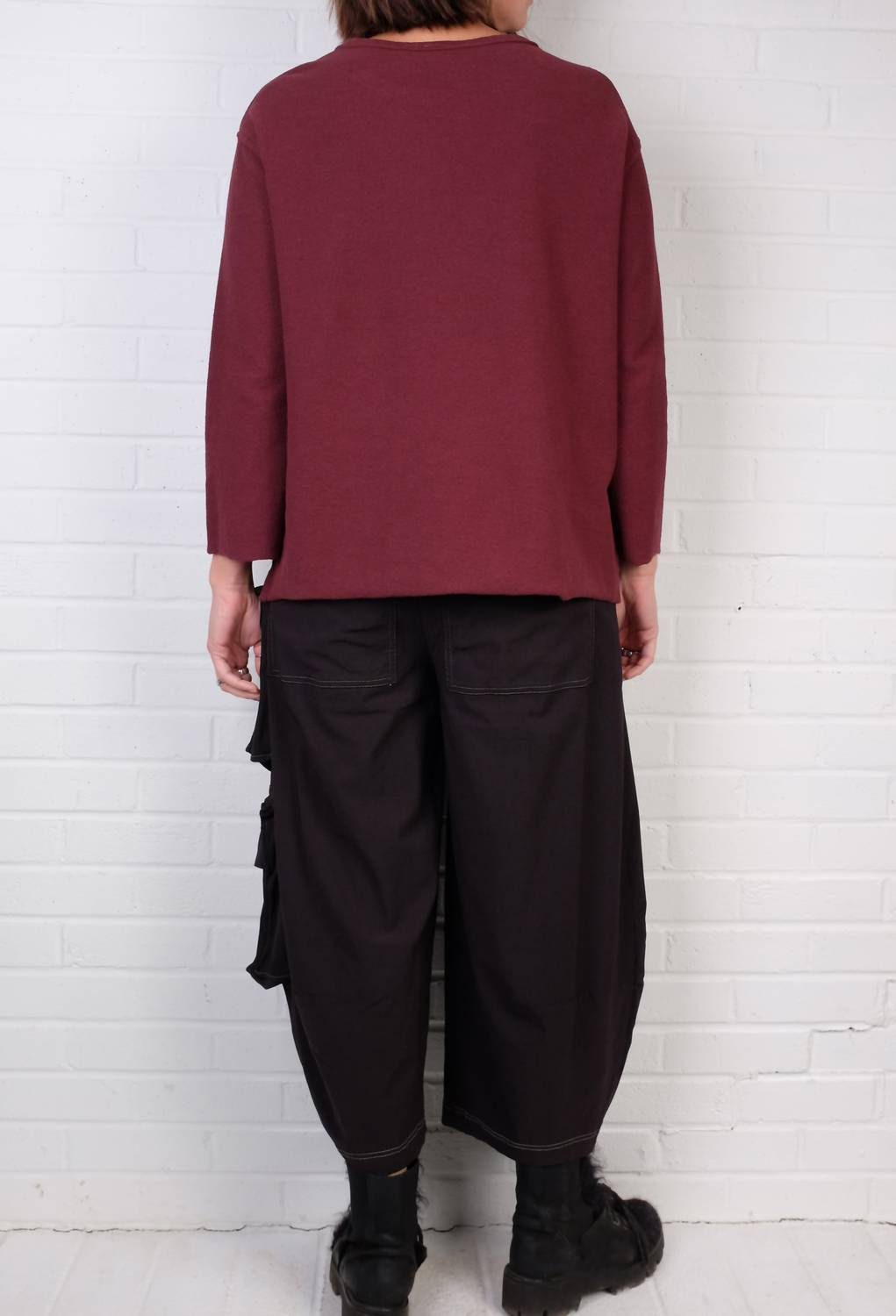 Cargo Pocket Trousers In Black